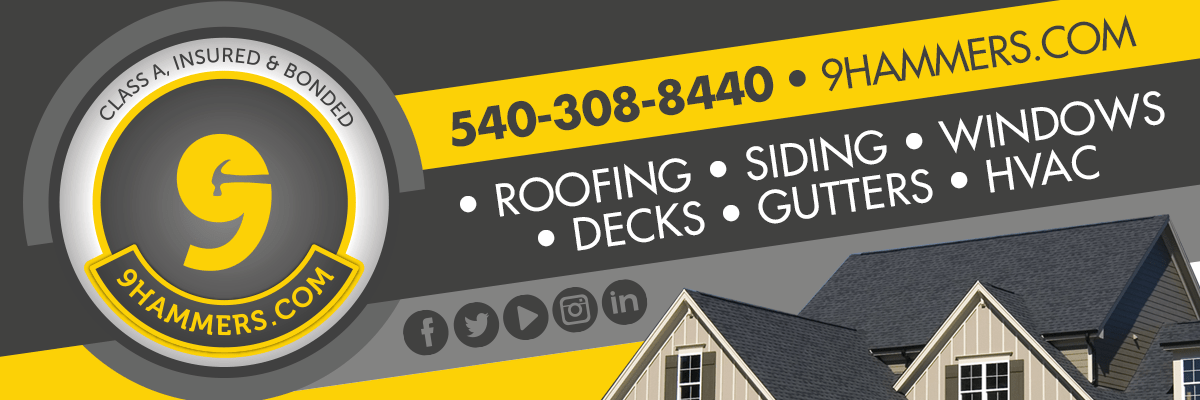 9Hammers, blog, privacy policy, advantage, 540-308-8440, Roofing, Siding Windows Decks Gutters and HVAC contractors located in Fredericksburg VA